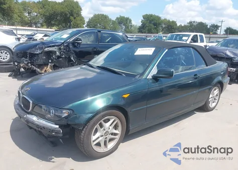 2004 BMW 325Ci z USA, uszkodzony, nr VIN WBABW33424PL28134